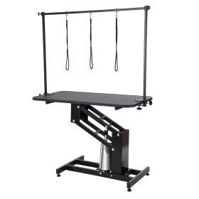 VEVOR 43" Hydraulic Pet Grooming Table, Heavy Duty Dog Grooming Arm for Medium/ Small Dogs, Height Adjustable Dog Grooming Station VEVOR 43" Hydraulic Pet Grooming Table, Heavy Duty Dog Grooming Arm for Medium/ Small Dogs, Height Adjustable Dog Grooming Station